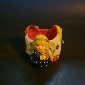 Vintage Ceramic Angel Candle Holder